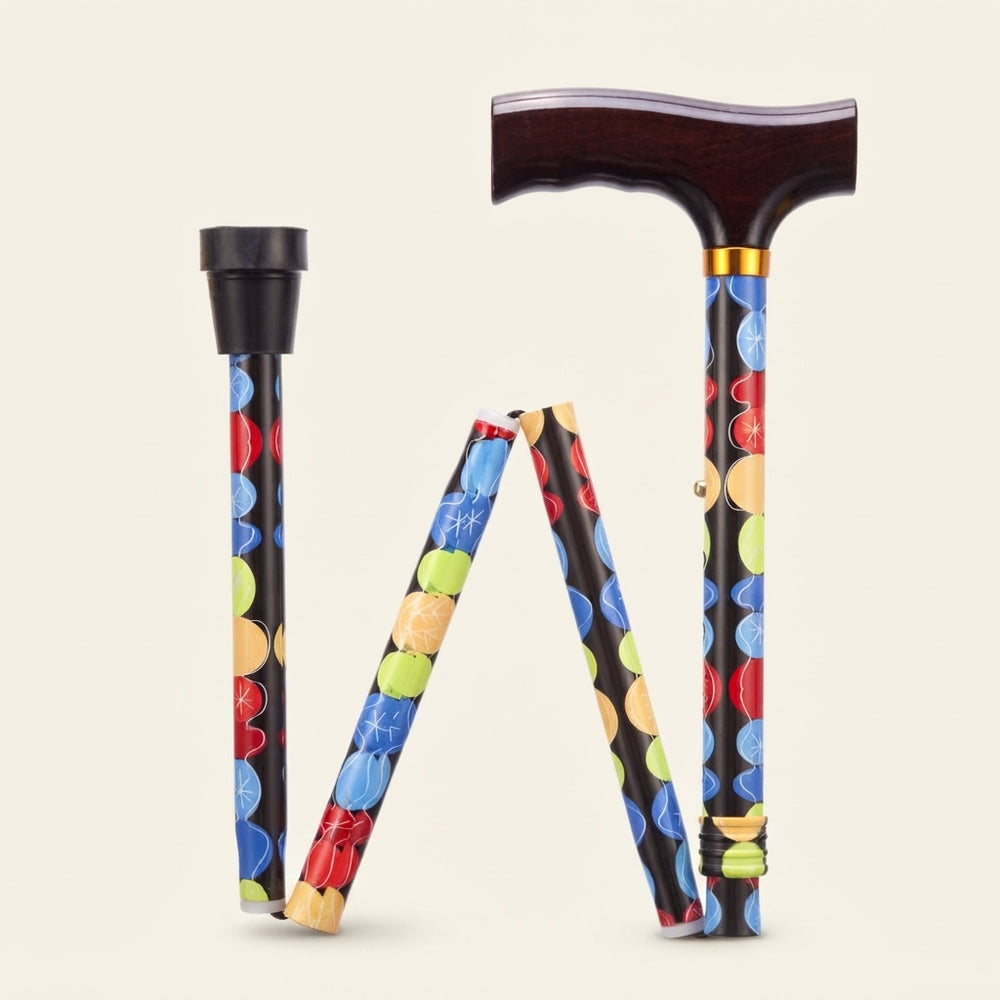 Opvouwbare wandelstok Bubble 76-89cm