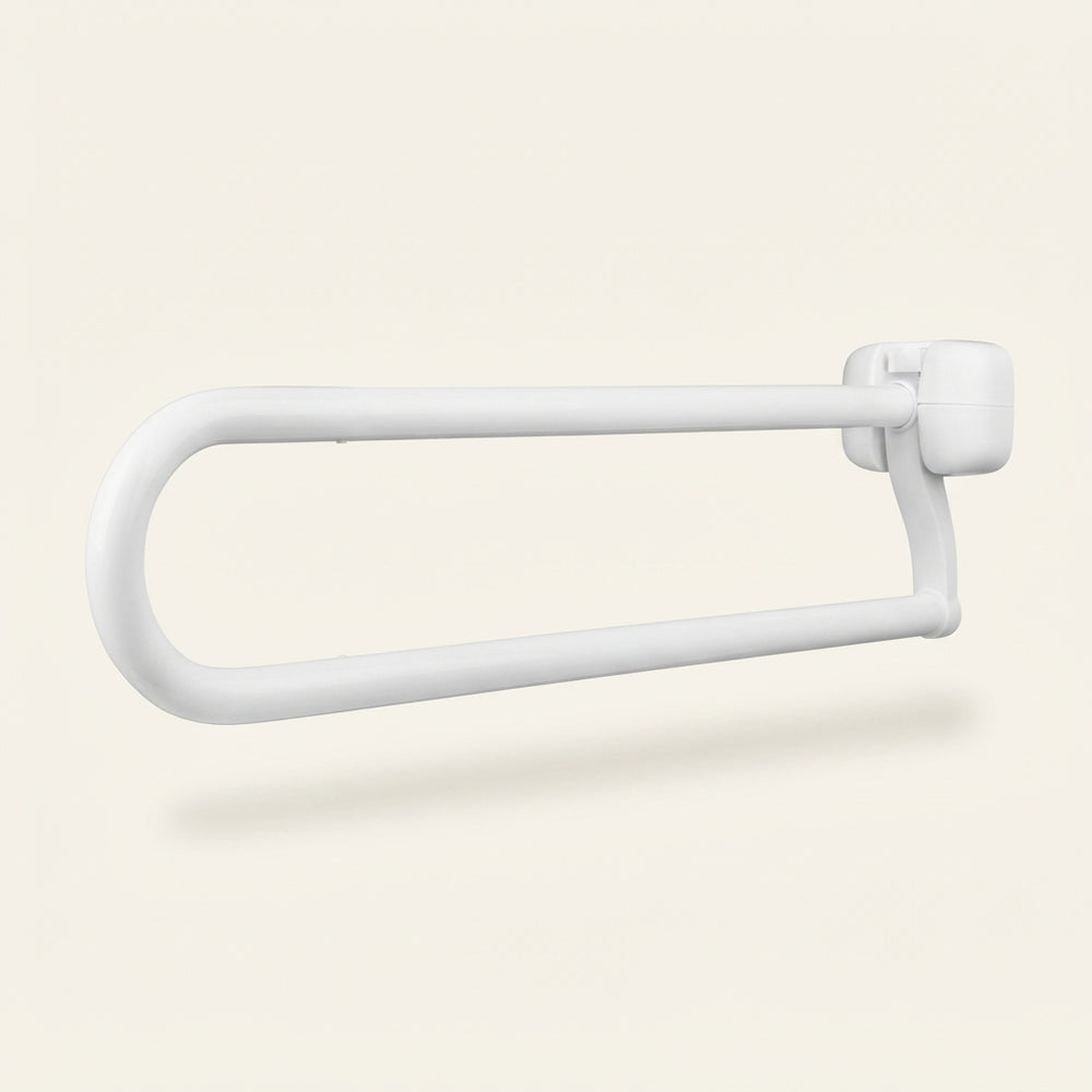 Toiletbeugel opklapbaar Premium, wit, 80 cm