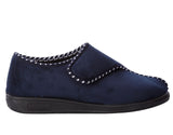 Comfortpantoffel blauw, laag model