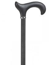 Wandelstok soft derby greep Zwart