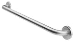Wandbeugel 60 cm, RVS geborsteld, Ø25