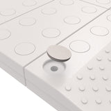 Drempelhulp vuldoppen grijs, set van 14 stuks
