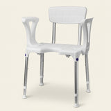 Douchestoel Quattro met uitsparing, incl. rug en arm