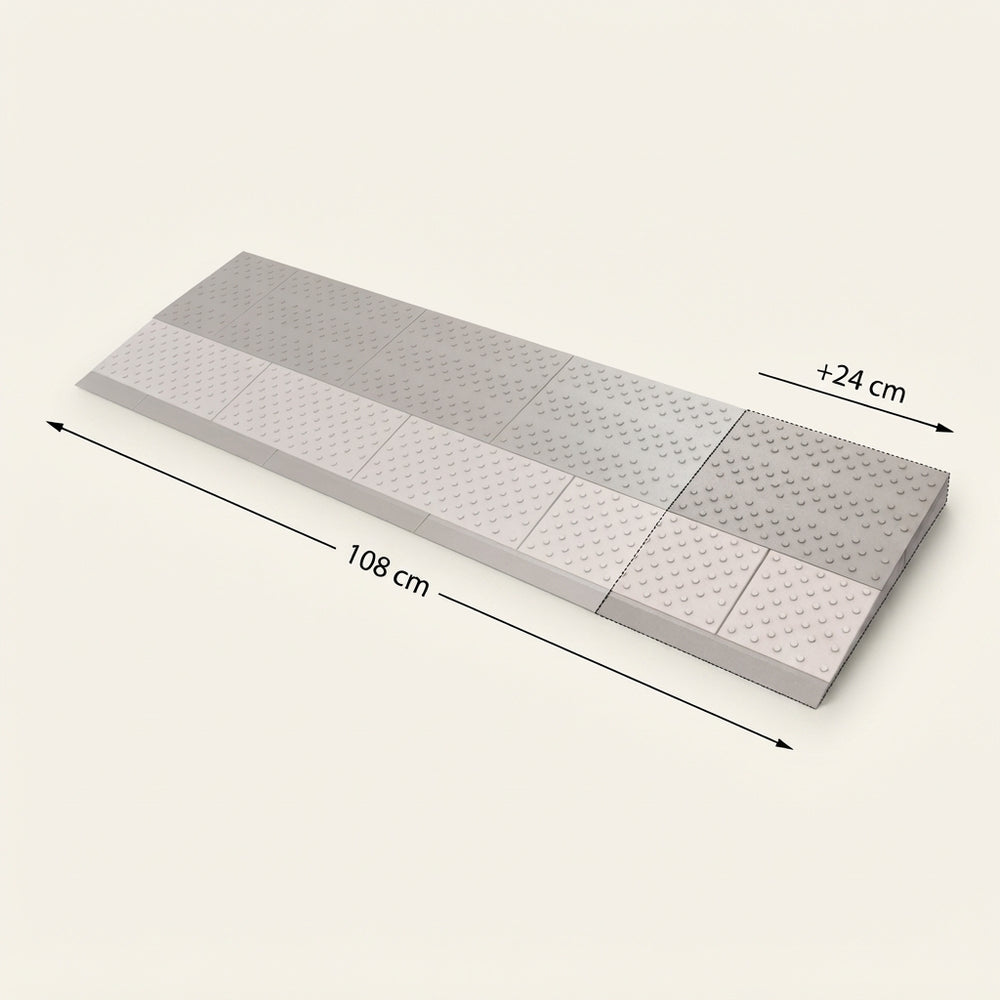 Drempelhulp verbredingsset 2, naar 108 cm