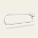 Toiletbeugel opklapbaar Premium, wit, 80 cm