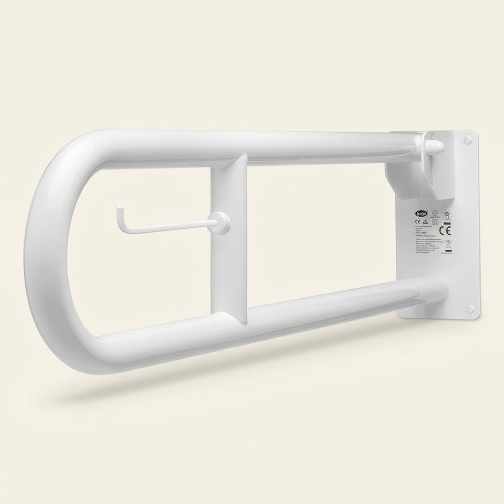 Toiletrolhouder voor toilet klapbeugel BASIC, wit