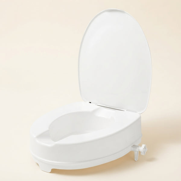 Toiletverhoger met klep, 10 cm hoog