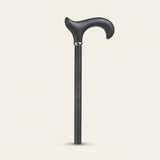 Wandelstok soft derby greep Zwart